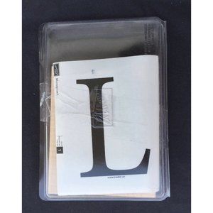 Stampin' Up Rubber Stamp Monogram "L"